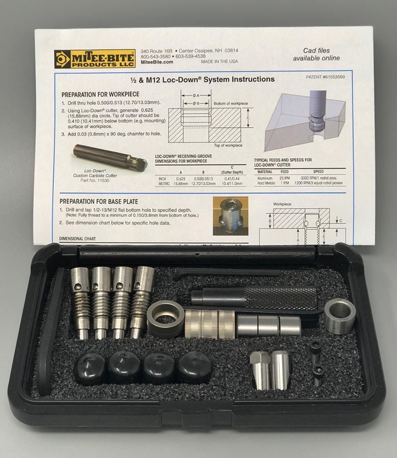 Loc-Down Kit with chip caps